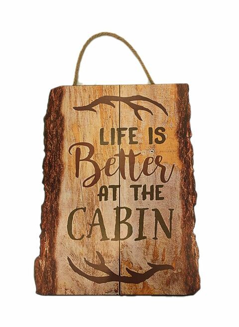 East Lady Wall Hanging Wooden Sign Board Brown 40x30cm