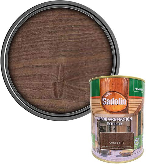 Sadolin Classic Water Repellent &amp; Wood Protection Wood Stain - Walnut 1 USG (3.79 Litres)