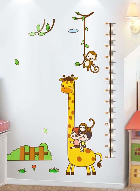 Generic Height Measurement Wall Sticker Multicolour 60x90centimeter