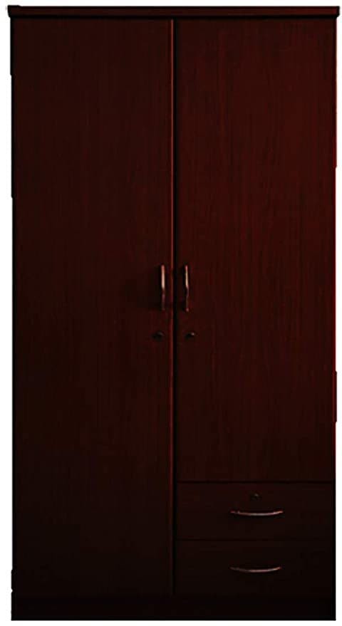 Generic Ae 2 Door Lockable Wooden Cabinet With 2 Drawers - Brown