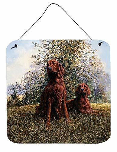 Caroline&#39;s Treasures Hmhe0049Ds66 Red Irish Setters By Michael Herring Wall Or Door Hanging Prints, 6X6, Multicolor