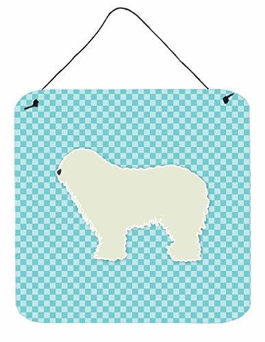 Caroline&#39;s Treasures Bb3755Ds66 Komondor Checkerboard Blue Wall Or Door Hanging Prints, 6X6, Multicolor