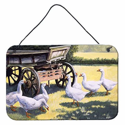 Caroline&#39;s Treasures Bdba0234Ds812 Geese By Daphne Baxter Wall Or Door Hanging Prints, 8X12, Multicolor