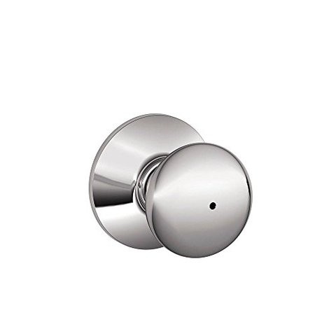 Schlage F40Ply625 Plymouth Privacy Knob, Bright Chrome