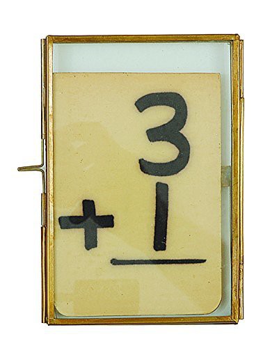 Creative Co-Op 4 X 6 Brass &amp; Glass Photo Frame