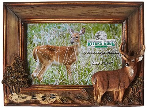 River&#39;s Edge Products 517 Picture Frame 4In X 6In - Deer, Multi