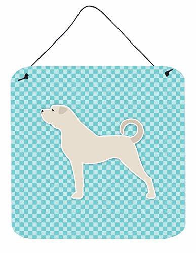 Caroline&#39;s Treasures Bb3777Ds66 Anatolian Shepherd Checkerboard Blue Wall Or Door Hanging Prints, 6X6, Multicolor