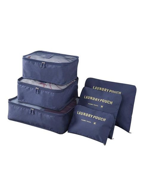 Generic Luggage Organizer Laundry Bags Blue Medium