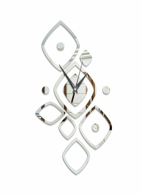 Sharpdo Artistic Wall Clock Silver 28X28cm