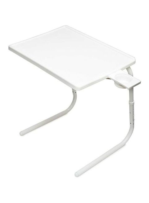 As Seen On Tv Table Mate Ii With Built-In Cup Holder White/Silver