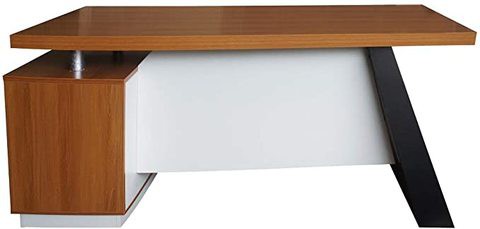 Mahmayi Elegante 191-18 Modern Executive Desk Light Walnut