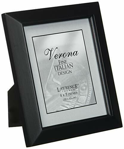 Lawrence Frames Black Wood 4X5 Picture Frame - Estero Collection