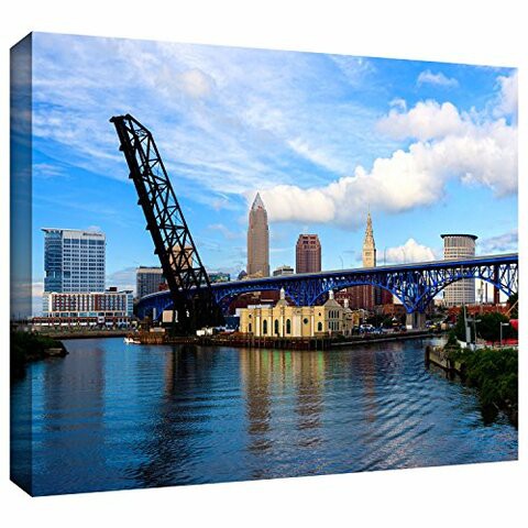 Artwall Cody York &#39;Cleveland 12&#39; Gallery-Wrapped Canvas Artwork, 16 By 24-Inch