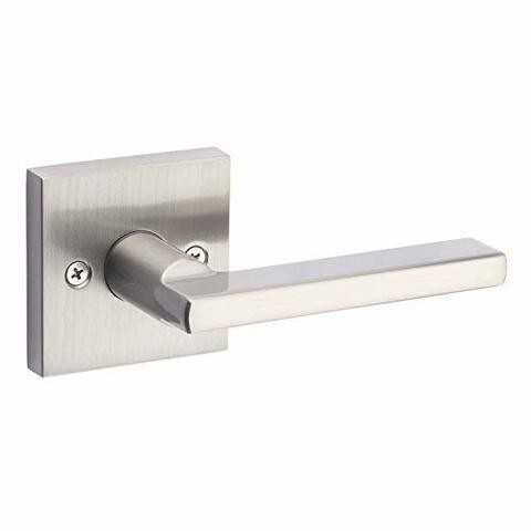 Kwikset 91570-001 Halifax Slim Square Half-Dummy Lever In Satin Nickel