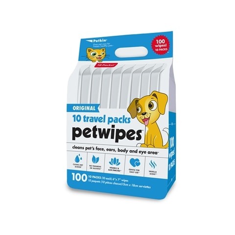 PETKIN Bamboo Travel Pack Wipes- 100 Ct