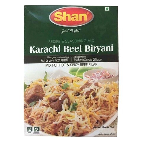 Shan Karachi Beef Biryani Recipe &amp; Seasoning Mix 75g