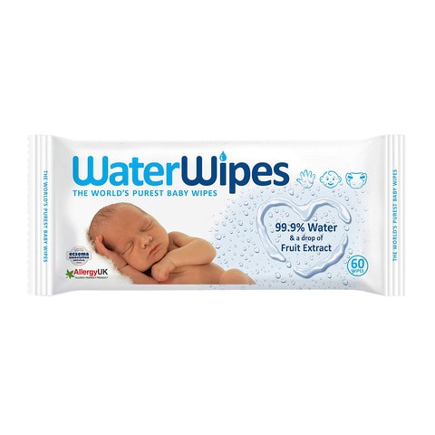 Water Wipes Purest Baby Wipes 60 Pieces