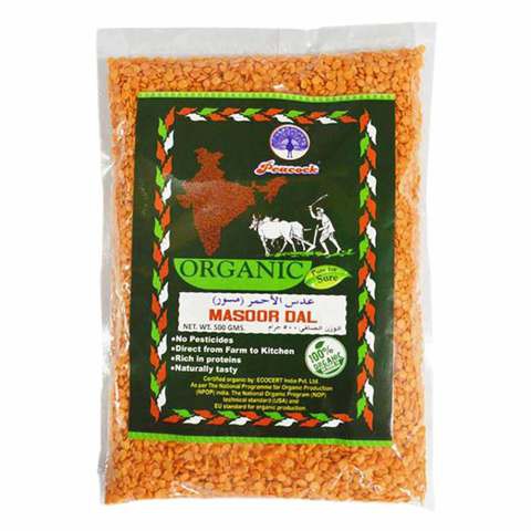 Peacock Organic Masoor Dal 500g