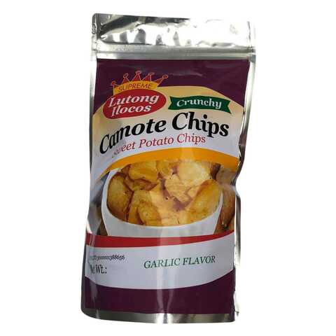 Lutong Camote Garlic Chips 80g