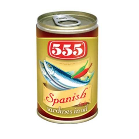 555 Sardines In Oil Spanish Style 155g