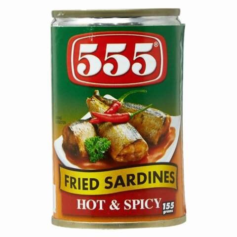 555 Hot And Spicy Fried Sardines 155g