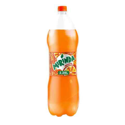 Mirinda Orange  Carbonated Soft Drink  Plastic Bottle  2.28L