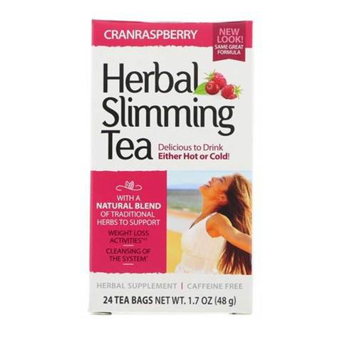 21St Century Herbal Slimming Tea Cranraspberry 24 Tea Bags