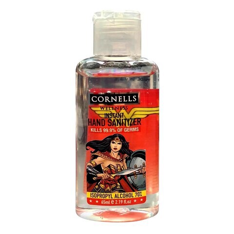 Cornells Wonder Woman Instant Hand Sanitizer Gel Clear 65ml