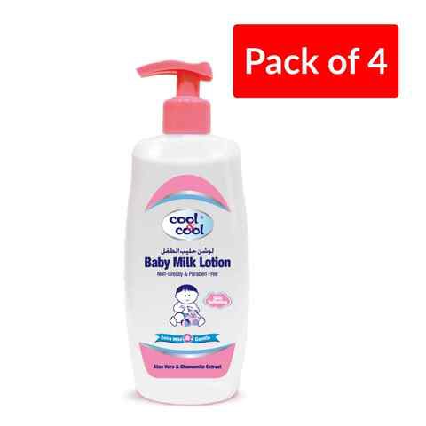 Cool &amp; Cool Baby Milk Lotion 500ml x4