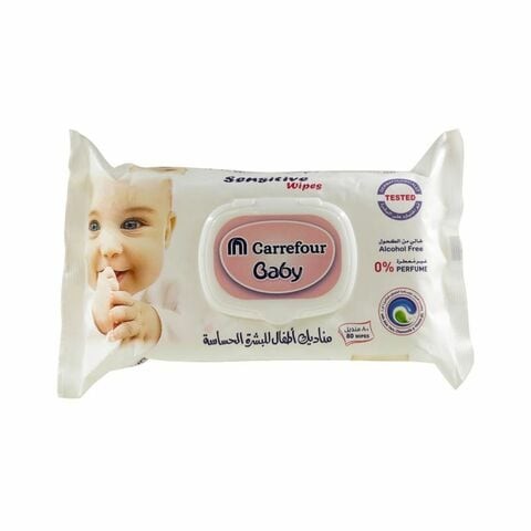 Baby Wet Wipes For Sensitive Skin x 80 Wipes