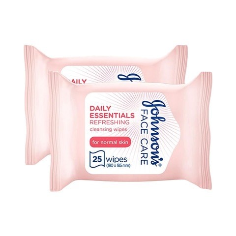 Johnson's Fresh Wet Wipes Normal Skin 25 Wipes x Pack of 2