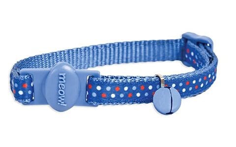 Petmate Ribbon Overlay Cat Collar 3/8&quot;X8-12&quot; Delicious Dots