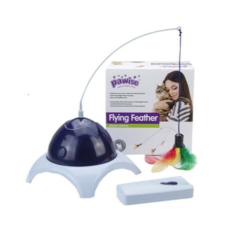 Pawise Pawise Cat Flying Feather With Remote Control