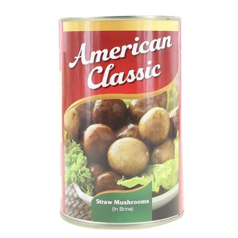 AMERICAN C STRAW MUSHROOM 425G