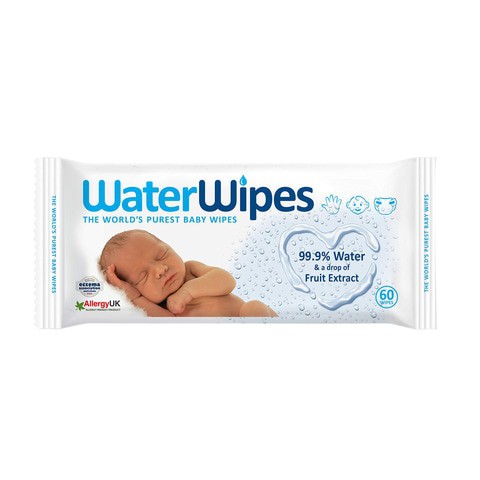 Water Wipes Purest Baby Wipes 60 Pieces