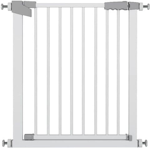 Dog Gate Pet Fence Extra Wide Easy Walk Thru Safety Gate with Auto Close for Indoor House Stairs Doorways (24.8-27.5inch)