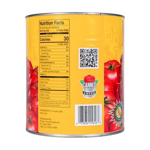 Mission Pride Tomato Paste, USA (3.15Kg X 6)