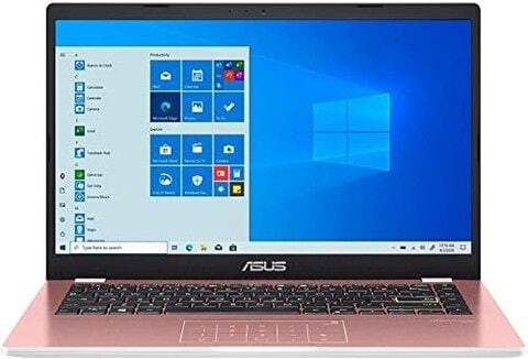 Asus vivobook E210 11.6" Laptop, Intel® Celeron® N4020 4GB 128Gb SSD Windows 10 Rose Pink