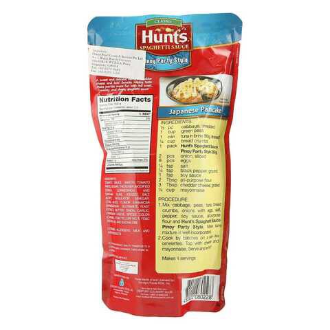 Hunts Pinoy Party Style Spaghetti Sauce 250g