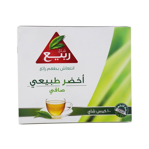 Rabea Tea Pure Natural Green Tea 100 Tea Bags