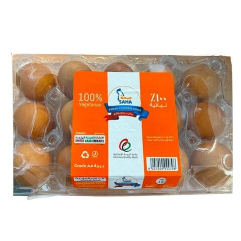 Seha Medium White Eggs - 15 Pieces