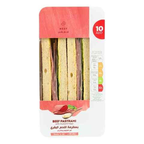 Beef sandwich with mustard mayonnaise 170 gm