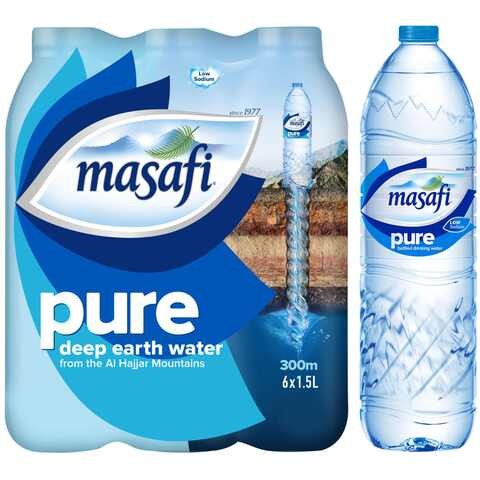 Masafi Bottled Drinking Water 1.5 Liter x Pack of 6