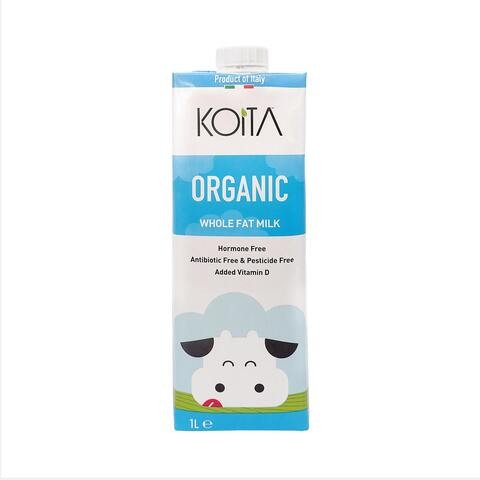 Quetta Organic Cow Milk, Vitamin A and D3, 1 Liter