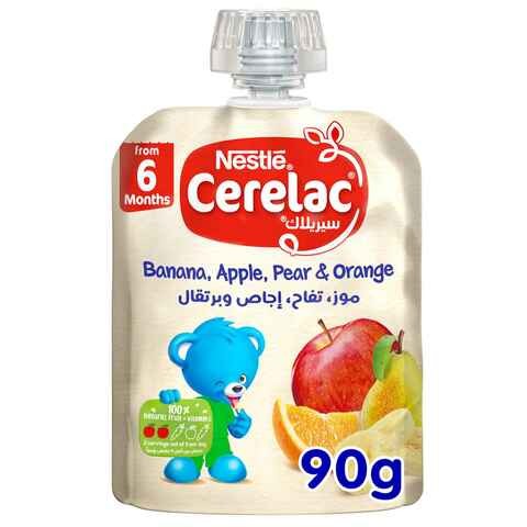 Nestle Banana Apple & Orange Cerelac Puree 6 Months 90 gm