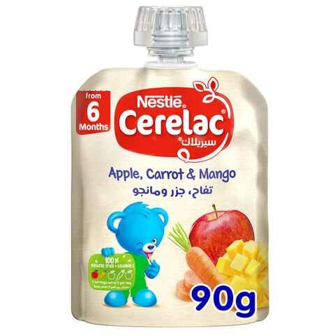 Cerelac apple, carrot and mango 6 months from Nestle 90 gm