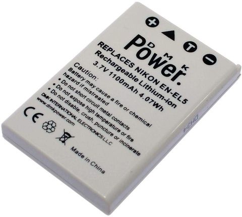 DMK Power EN-EL5 Battery For Nikon Coolpix 3700 4200 5200 5900 7900 P3 P4 P80 P90 P100 P500 P510 P520 P530 P5000 P5100 P6000 S10