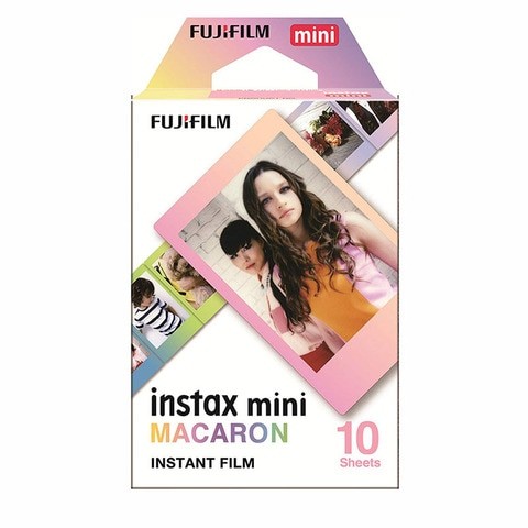 Fujifilm Instax Mini Instant Film with 10 Macaroon Strips for Fujifilm Mini 9, 8 90 7s Shark SP-1 SP-2