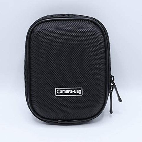 Universal Anti Shock Hard Shell Camera Case Bag With Blet Ring On Compact Compact Digital Camera Sony Canon Nikon (Black) Camera Bag -237