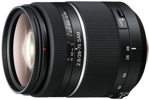 Sony 28-75mm f / 2.8 Smooth Autofocus Motor (SAM) عدسة كاملة الإطار لكاميرات Sony A-mount الرقمية ذات العدسة الأحادية العاكسة